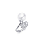 Mikimoto Cherry Blossom Ring in White Gold
