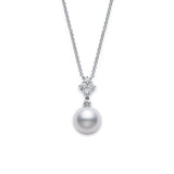 Mikimoto Classic Elegance White South Sea Pearl and Diamond Pendant
