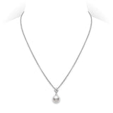Mikimoto Classic Elegance White South Sea Pearl and Diamond Pendant