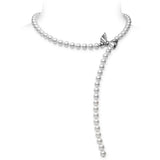 Mikimoto Jeux de Rubans Akoya Cultured Pearl and Diamond Convertible Bracelet and Necklace