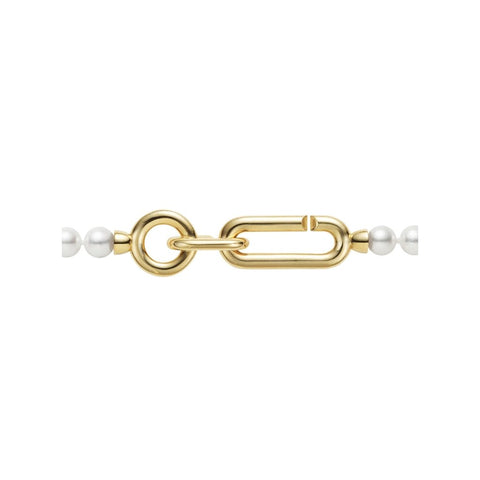 Mikimoto M Code Akoya Cultured Pearl Necklace with 18K Yellow Gold Clasp