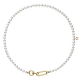 Mikimoto M Code Akoya Cultured Pearl Necklace with 18K Yellow Gold Clasp