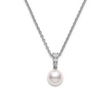Mikimoto Morning Dew Akoya Pearl Diamond Necklace