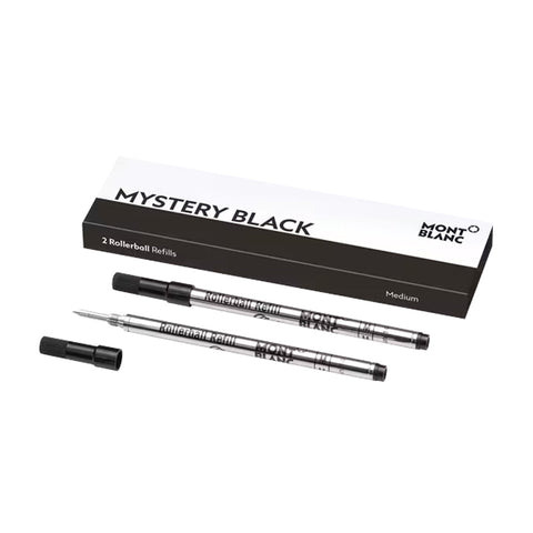 Montblanc 2 Rollerball Pen Refills, Mystery Black - Fine