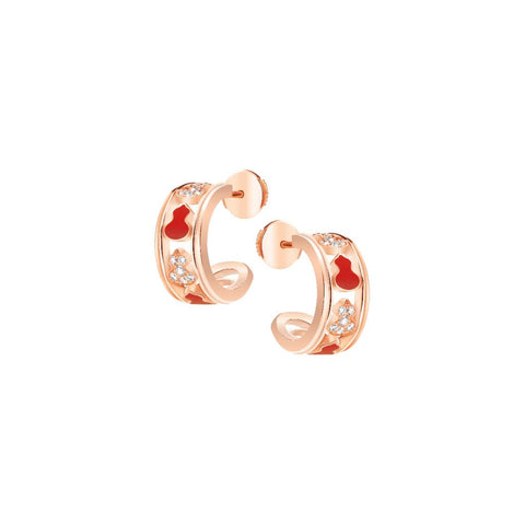 Qeelin Wulu Eternity Hoop Earrings