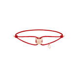 Qeelin Wulu Eternity Red Cord Bracelet