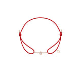 Qeelin Wulu Mini Red Cord Bracelet