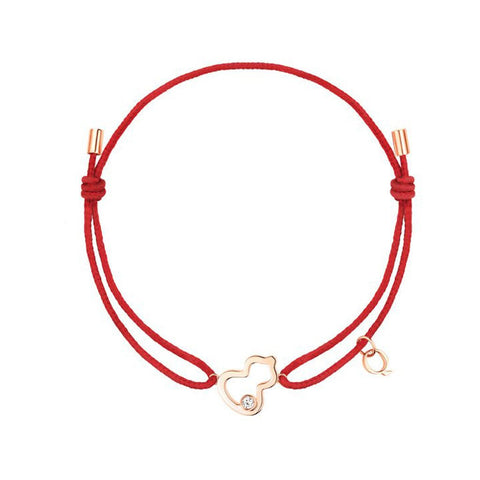 Qeelin Wulu Petite Red Cord Bracelet