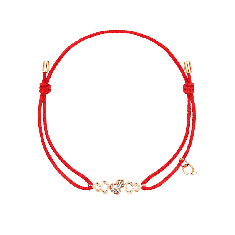 Qeelin Wulu Red Cord Bracelet