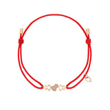 Qeelin Wulu Red Cord Bracelet