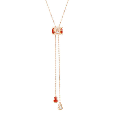 Qeelin Wulu Sliding Eternity Necklace