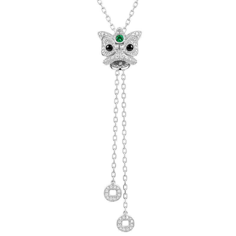 Qeelin Xi Xi Grande Sliding Necklace