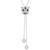 Qeelin Xi Xi Grande Sliding Necklace