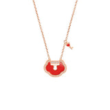Qeelin Yu Yi Lock Necklace