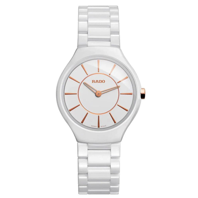 Rado True Thinline White Ceramic