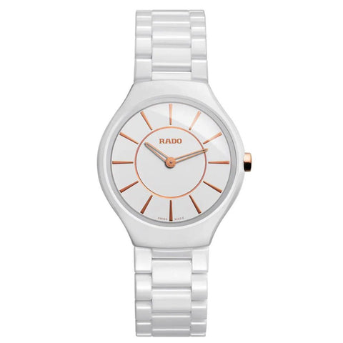 Rado True Thinline White Ceramic