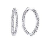 Roberto Coin Diamond Hoop Earrings