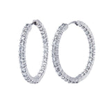 Roberto Coin Diamond Hoop Earrings