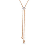 Roberto Coin Love in Verona Diamond Flower Lariat Necklace