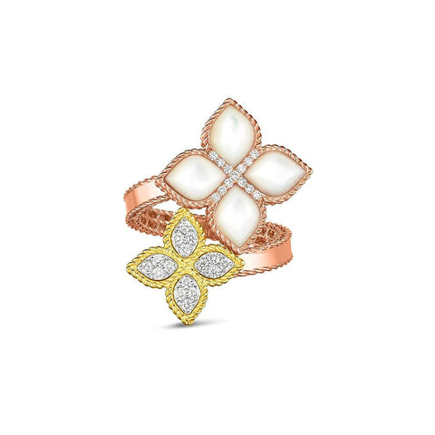 Roberto Coin Princess Flower Bypass Diamond Ring