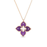 Roberto Coin Venetian Princess Purple Titanium And Diamond Pendant