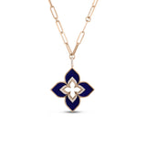 Roberto Coin Venetian Princess Small Lapis & Diamond Necklace