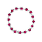 Ruby Diamond Bracelet