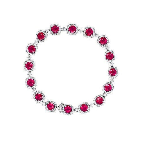 Ruby Diamond Bracelet