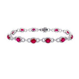 Ruby Diamond Bracelet