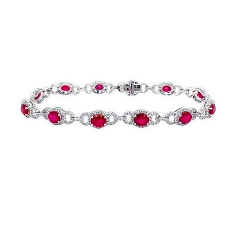 Ruby Diamond Bracelet