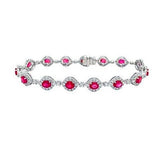 Ruby Diamond Bracelet