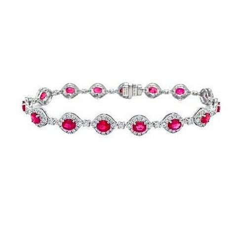 Ruby Diamond Bracelet
