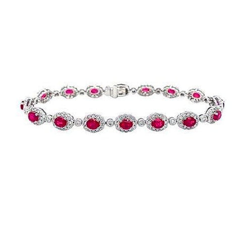 Ruby Diamond Bracelet