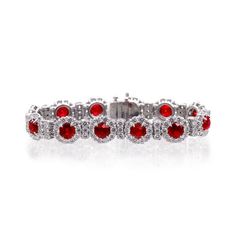 Ruby Diamond Bracelet