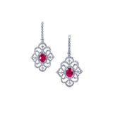 Ruby Diamond Earrings