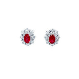Ruby Diamond Earrings