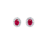 Ruby Diamond Earrings