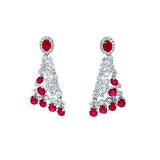Ruby Diamond Earrings