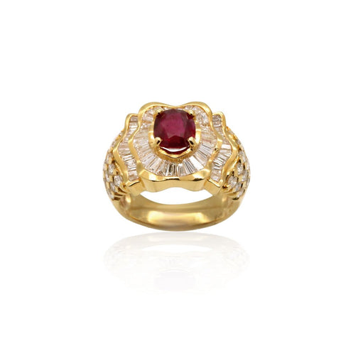 Ruby Diamond Ring