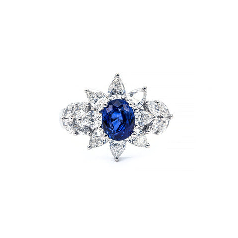 Sapphire Diamond Ring