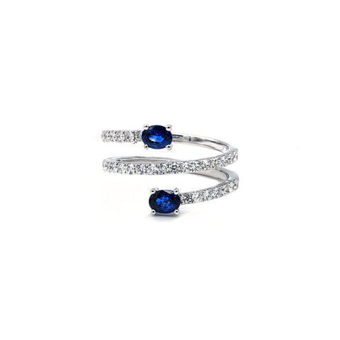 Sapphire Diamond Ring