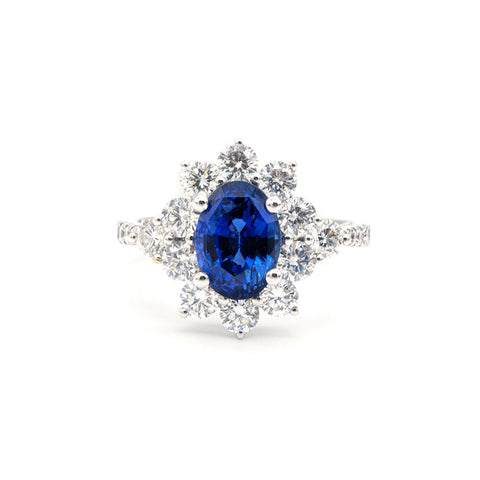Sapphire Diamond Ring