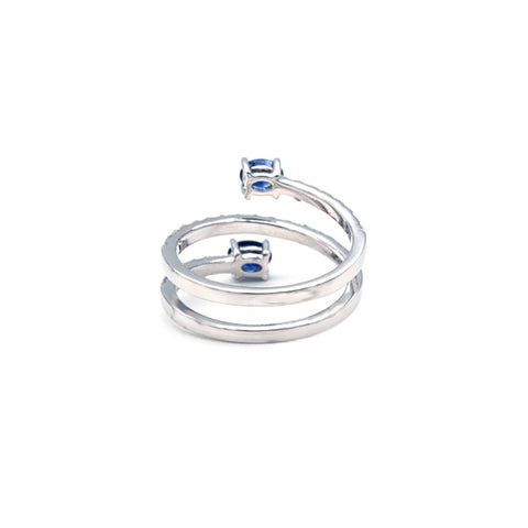 Sapphire Diamond Ring