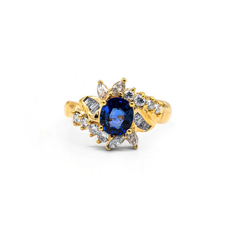 Sapphire Diamond Ring