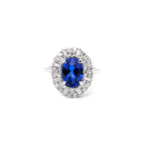 Sapphire Diamond Ring