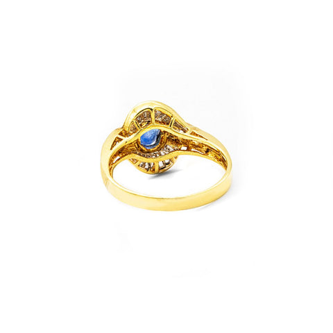Sapphire Diamond Ring