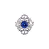 Sapphire Diamond Ring