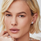 Shy Creation Adele 0.60Ct. Diamond Clover Stud Earring