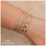 Shy Creation Aleera 1.53CT Diamond BAGUETTE Tennis Bracelet