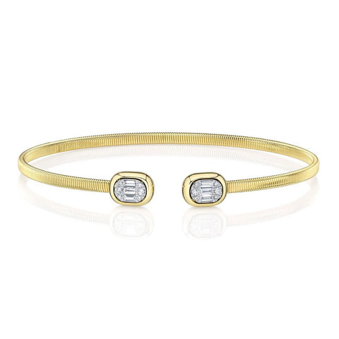 Shy Creation Corelli 0.20CT Diamond Baguette Bangle